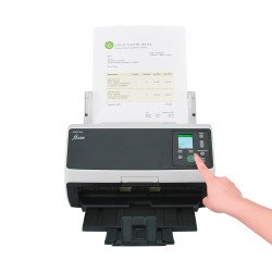 Escáner Fujitsu fi-8190, 90 ppm/180 imp, 24 bits, 600 DPI, USB, duplex, ADF, ethernet (red)